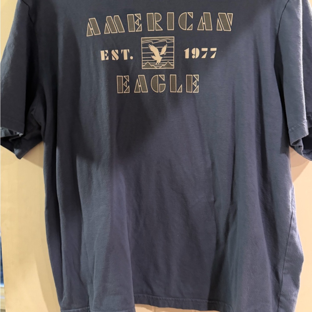 American Eagle Outfitters Navy Graphic Tee
